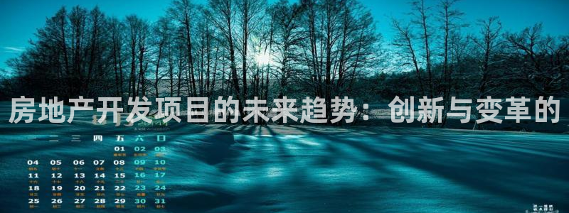 新宝5测速在线：房地产开发项目的未来趋势：创新与变革的