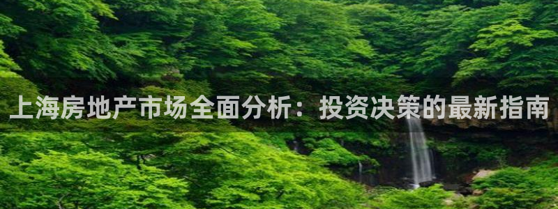 新宝5平台注册：上海房地产市场全面分析：投资决策的最新指南