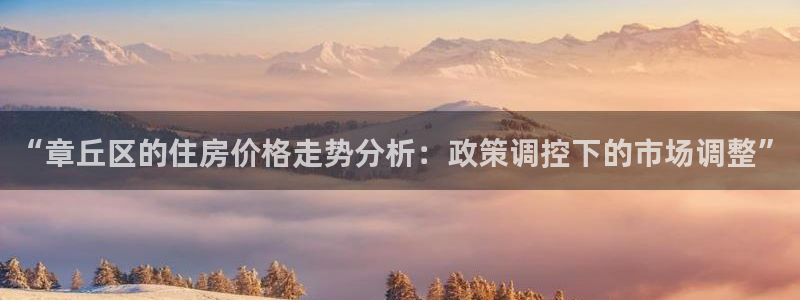 新宝新5：“章丘区的住房价格走势分析：政策调控下的市场调整”