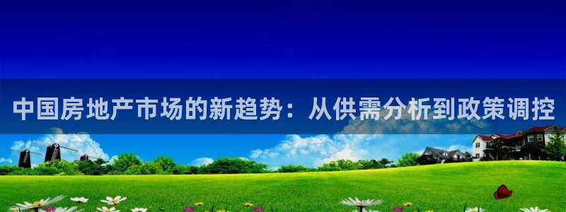 新宝5是什么样子的：中国房地产市场的新趋势：从供需分析到政策