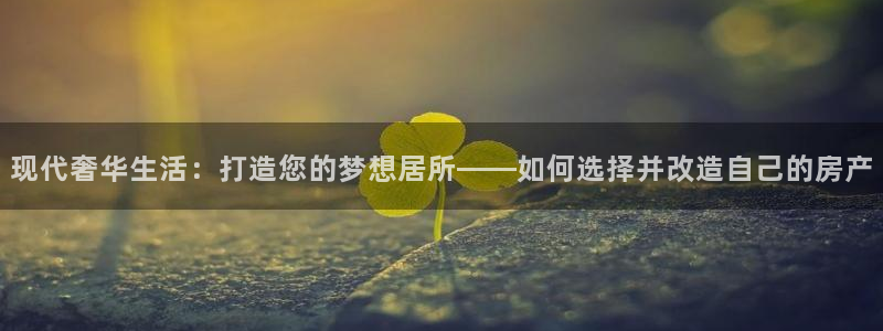 新宝5软件下载：现代奢华生活：打造您的梦想居所——如何选择并
