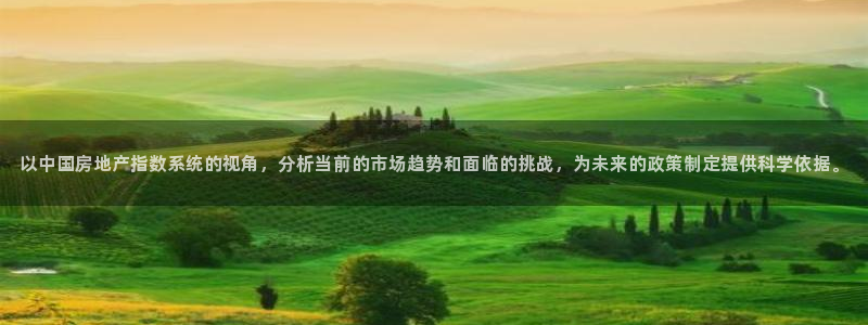 新宝5唯一：以中国房地产指数系统的视角，分析当前的市场趋势和