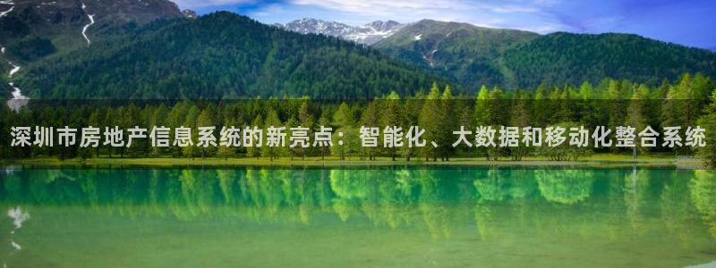 新宝rm5：深圳市房地产信息系统的新亮点：智能化、大数据和移