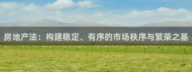 新宝5登录平台：房地产法：构建稳定、有序的市场秩序与繁荣之基