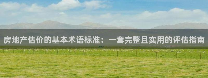 新宝5客户端登录：房地产估价的基本术语标准：一套完整且实用的