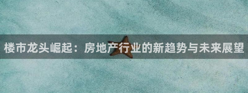 新宝5：楼市龙头崛起：房地产行业的新趋势与未来展望