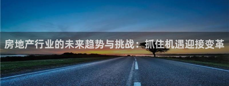 新宝5测速登录：房地产行业的未来趋势与挑战：抓住机遇迎接变革