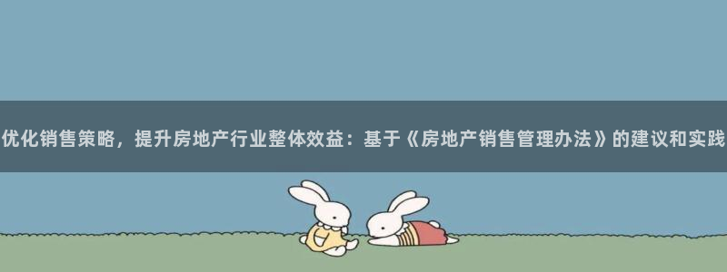 新宝5入口：优化销售策略，提升房地产行业整体效益：基于《房地
